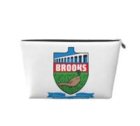 Brooks Flag - Bolsa de maquillaje de piel impermeable para viaje