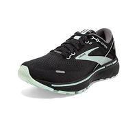 Brooks Ghost 14 GTX, Running Shoe Mujer, Black/Blackened Pearl/Aquaglass, 38.5 EU
