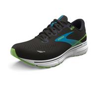 Brooks Ghost 15, Running Shoe Hombre, Black/Hawaiian Ocean/Green, 47.5 EU