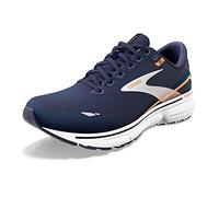 Brooks Ghost 15, Running Shoe Hombre, Peacoat Blue Orange Pop E439, 44 EU