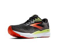 BROOKS Ghost 16 GTX, Sneaker Hombre, Negro/Rojo mandarín/Verde, 45.5 EU