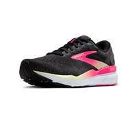 BROOKS Ghost 16, Sneaker Mujer, Negro/Rosa/Amarillo, 39 EU