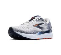 Brooks Hombres Ghost 16 Zapatillas para Correr Zapatilla Neutral White/Peacoat/Orange - Gris 44