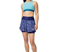 Brooks Pantalones cortos Chaser 2 en 1 de 5 pulgadas para mujer 2.0, Midnight Speedscape, L Pantalones Cortos