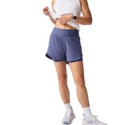 BROOKS Pantalones cortos de running para mujer Chaser 5 2in1 2.0 azul oscuro | L