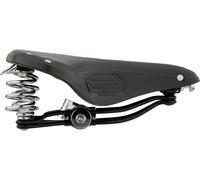 Sillín de cuero Brooks B66: comodidad clásica para los desplazamientos urbanos ( Black )