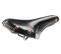 Brooks Swift Cuero Carretera Sillín de Bicicleta Negro Con / Cromo Rieles &