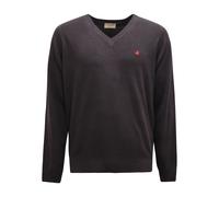 Brooksfield - Jersey de Lana Cuello en V Gris/Azul - Knitwear - Hombre - Gris - S -