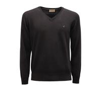 Brooksfield - Suéter de Lana con Cuello en V - Knitwear - Hombre - Negro - M -