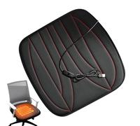 brooksnaji Almohadilla De Asiento Calefactada para Coche | Alfombrilla Térmica Antideslizante USB | De Asiento Cómoda con Calefacción | para Camión SUV Remolque Tractor Hombres Mujeres Conductor