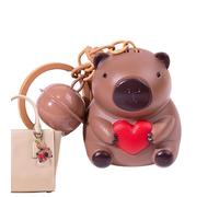 brooksnaji Animal para mochila, dije de bolsa de dibujos animados iluminado, colgante decorativo de Capibara, juguete de animal alimentado por pilas con sonido para teléfono celular, bolso, Refer to