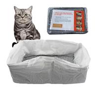 brooksnaji Bolsas de para Gatos, revestimientos de Caja de para Gatos - Peop Caca para tamizar Almohadillas de Limpieza,Bolsa de Bandeja de Gato de Mascotas Grande para la Bandeja de para Gatitos