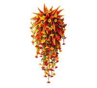 brooksnaji Faux Fall Flowers - Silk Autumn Floral Hangable Arrangement