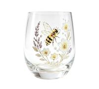 brooksnaji Glass Drinking Cup - 320ml Reusable Animal Floral Design