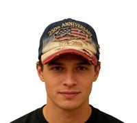 brooksnaji Gorra Bandera de Estados Unidos - Gorras Conmemorativas 250 Aniversario | Gorro de Camionero Patriota - para Veteranos, Hombres y Mujeres, 4 de Julio, Día de los Caídos, Día de la