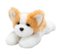 brooksnaji Lying Down Dog Plush Pillow - Soft Stuffed Puppy Cushion | 15.7 Inch Cuddly Plush Toy | Sofa Bed Couch Bedroom Dorm Home Decor Gift for Kids Adults