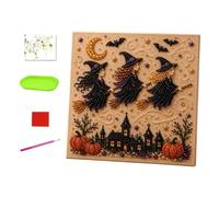 brooksnaji Rhinestone Painting Kit - Halloween Ghost Pearl Art Craft Set