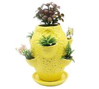 brooksnaji Strawberry Planter - Multi Tier Terracotta Growing Pot