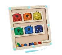 brooksnaji - Tabla de laberinto magnético, laberinto magnético de colores - Juguetes de clasificación de juego a juego - Juguetes de combinación de colores, tabla de rompecabezas de juguetes