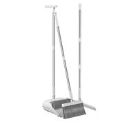 Broom and Dustpan Set for Home - Long Handle Broom | Deep Cleaning Stand Up Broom with Dustpan Set | Flexible plegable Broom and Dust Pan Combo for Home, Kitchen, & Living Room