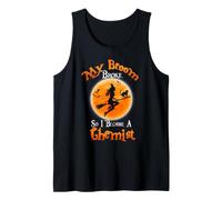 Broom Broke So I Became A Chemist Halloween Costume Camiseta sin Mangas
