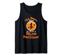 Broom Broke So I Became A Nurse Practitioner Halloween Camiseta sin Mangas