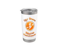 Broom Broke So I Became A Nurse Practitioner Halloween Vaso térmico de acero inoxidable de doble pared