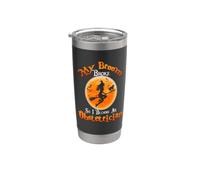 Broom Broke So I Became An Obstetrician Halloween Costume Vaso térmico de acero inoxidable de doble pared
