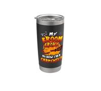 Broom Broke So Now I'm A Carpenter Halloween Costume Vaso térmico de acero inoxidable de doble pared
