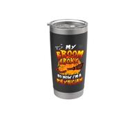 Broom Broke So Now I'm A Physician Halloween Costume Vaso térmico de acero inoxidable de doble pared