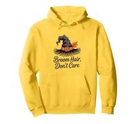 Broom Hair Don't Care, Divertida Bruja de Halloween Sudadera con Capucha