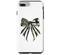 Broomball Player - Coqueta de camuflaje con bandera estadounidense del 4 de julio Carcasa para iPhone 7 Plus/8 Plus