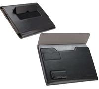 Funda tipo libro de cuero negro Broonel - Compatible con ASUS Zenbook DUO (2024) UX8406 de 14""