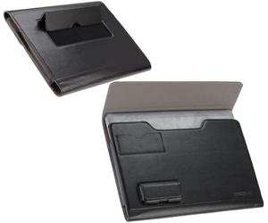 Broonel Funda De Cuero Negra - Compatible con la FRUNSI RubensTab T11Pro 10.1 Pulgada Standalone Drawing Tablet