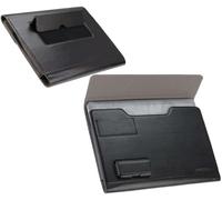 Broonel Funda Tipo Libro De Piel Negra - Compatible con la ASUS Vivobook V16 16" Ordenador Portátil