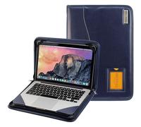 Broonel - Serie Contour - Funda protectora de cuero resistente azul - Compatible con port til Acer Aspire 3 A315-24 de 15,6 pulgadas