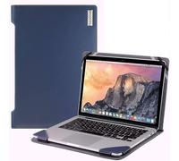 Broonel - Serie De Perfiles - Estuche para De Cuero Azul - Compatible con La Lenovo IdeaPad Flex 5 Convertible Ordenador Portátil | 14"