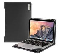 Broonel - Serie De Perfiles - Estuche para De Cuero Negro - Compatible con La Lenovo ThinkPad X13 Yoga Gen1 13.3" FHD 2-in-1 Touchscreen Pulgada