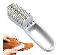 Brosse À Chaussures - Brosse Nettoyante Chaussures 2-en-1 Avec Gomme En Caoutchouc, Entretien Bottes & Sneakers | Pour Cuir, Tissu | Nettoyage Sac, Portefeuille, Veste & Canapé