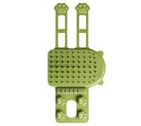 Brosse d'angle pour chat avec peigne flexible en silicone | Outil d'auto-toilettage mural avec sangle réglable pour un placement facile accesorio de masaje par frottement idéal pour les pieds de meu