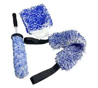 Brosse Jante Moto - 3-Pieces Brosse De Roue De Voiture Jante | Bross De Roue De Voiture Jant Sans | Kit D'accessoires De Lavage Auto Anti-Rayures Pour SUV, Camping-Car, Moto, Camion, Minivan, Véhicu