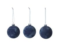 Broste Copenhagen 3 Bolas de Navidad Alcan azul oscuro