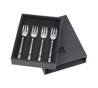 Broste Copenhagen 4 Tenedores para tarta Hune Brushed satin