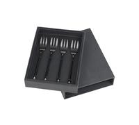 Broste Copenhagen 4 Tenedores para tarta Hune titanium mat black