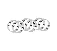 Broste Copenhagen 6 Anillos servilleteros Ring Silver finish