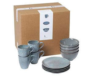 Broste Copenhagen 80019670 Nordic Sea - Juego de desayuno (gres)