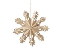 Broste Copenhagen Adorno de navidad Snowflake natural Ø30 cm