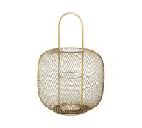 broste Copenhagen Boden Farol, Metal, Dorado, 42,5x29,5cm