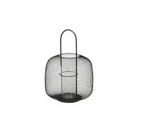 broste Copenhagen Boden Farol, Metal, Negro, 6 cm