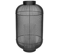 broste Copenhagen Bull Farol, Metal, Negro, 10 cm